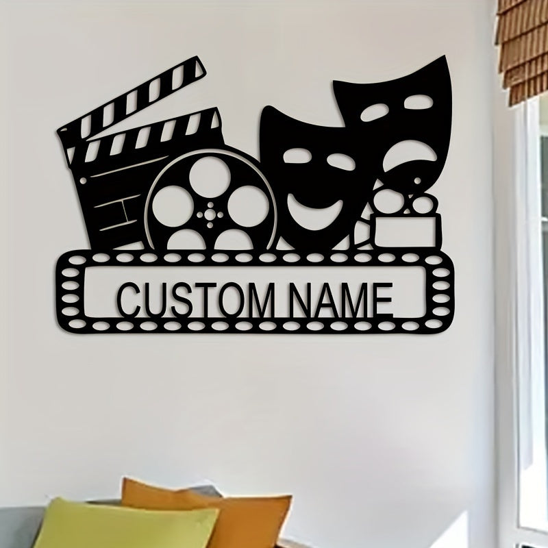 Personalized Movie Reel Wall Art Retro Decor for Home Theater Gift for Movie Lovers
