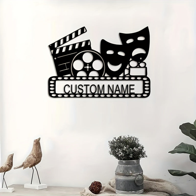 Personalized Movie Reel Wall Art Retro Decor for Home Theater Gift for Movie Lovers