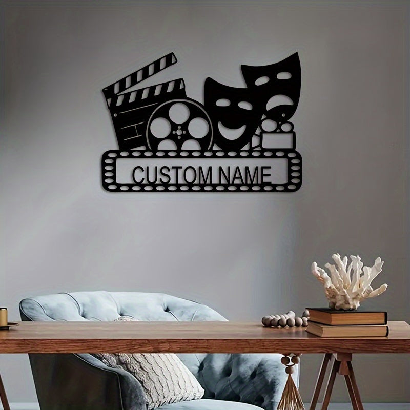 Personalized Movie Reel Wall Art Retro Decor for Home Theater Gift for Movie Lovers