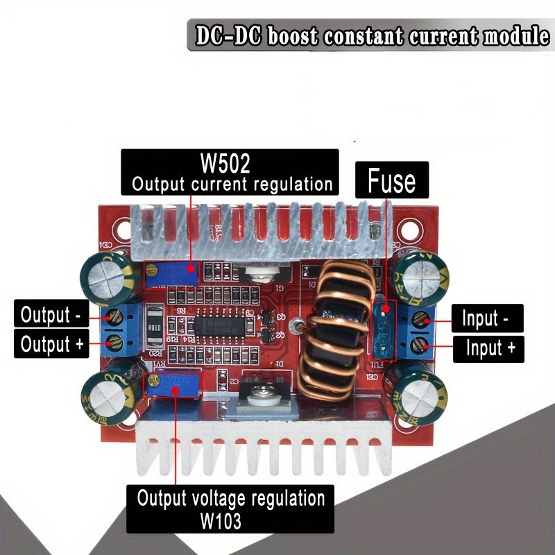 400W 15A DC Qadam Olib Ko'taruvchi Boost Konvertori LED drayver quvvat manbai uchun