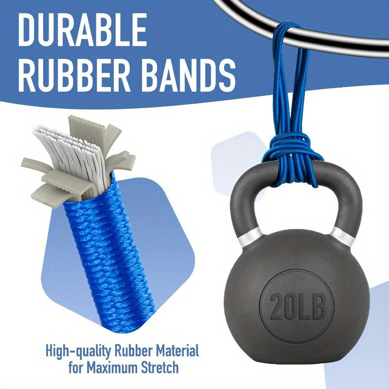 Bandas elásticas para cubos de basura que se ajustan a 13-363 L, sujetadores de bolsas seguros para hogar, oficina, escuela y exteriores