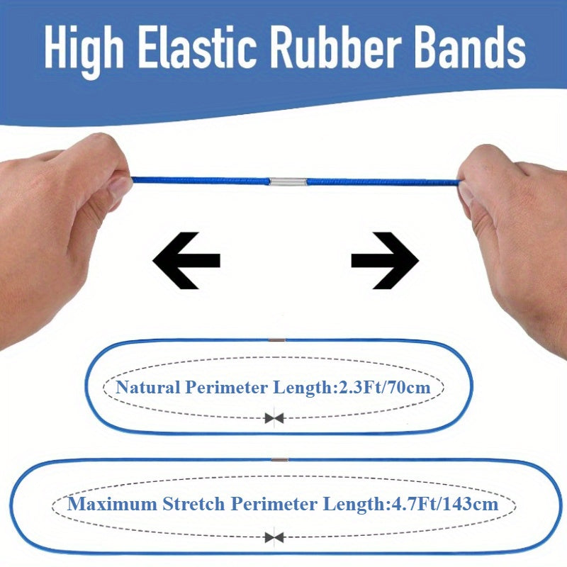 Bandas elásticas para cubos de basura que se ajustan a 13-363 L, sujetadores de bolsas seguros para hogar, oficina, escuela y exteriores