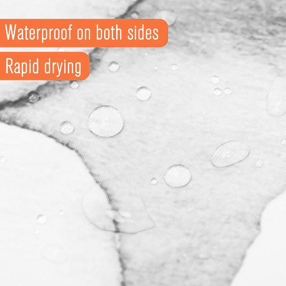 Akvarel Qandol va Qanotli Chivin Dush Pardasi - Suvga chidamli, Mashinada yuvish mumkin, 180.34x180.34 sm, Hammom bezaklari