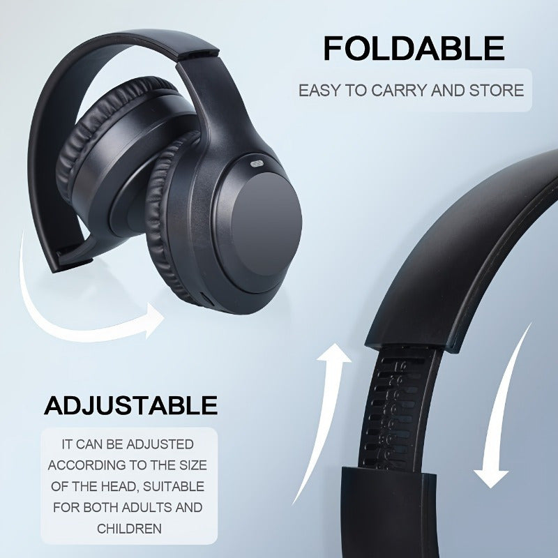 Simsiz o'yin quloqchinlari, stereo ovoz, mikrofon, USB orqali zaryadlanadigan, musiqa, sport va boshqa narsalar uchun uzoq muddatli batareya.