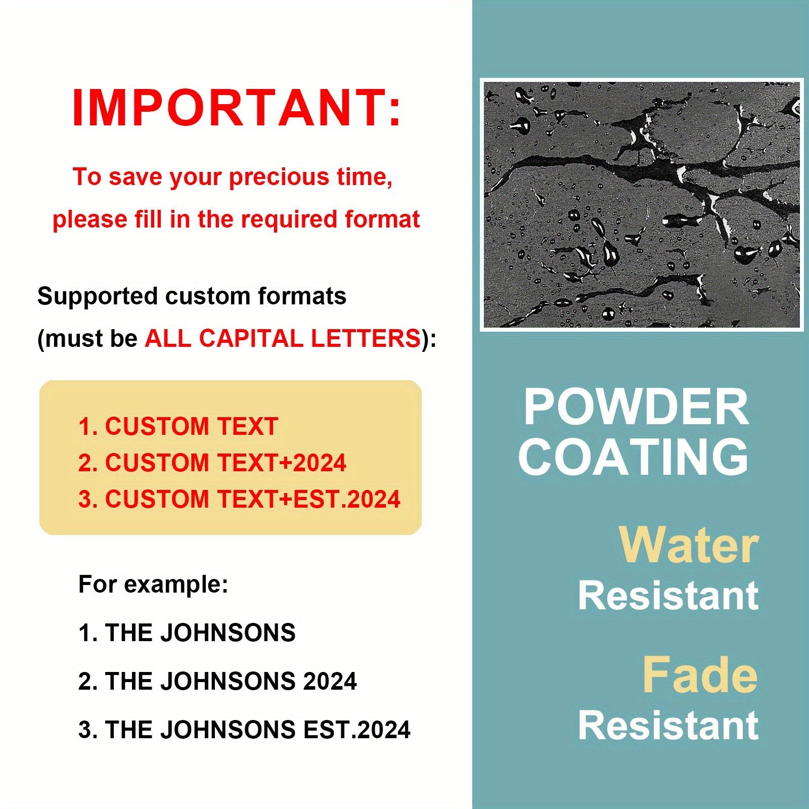 Personalized Family Name Wall Decor Steel Sign for Weddings Housewarmings and Anniversaries