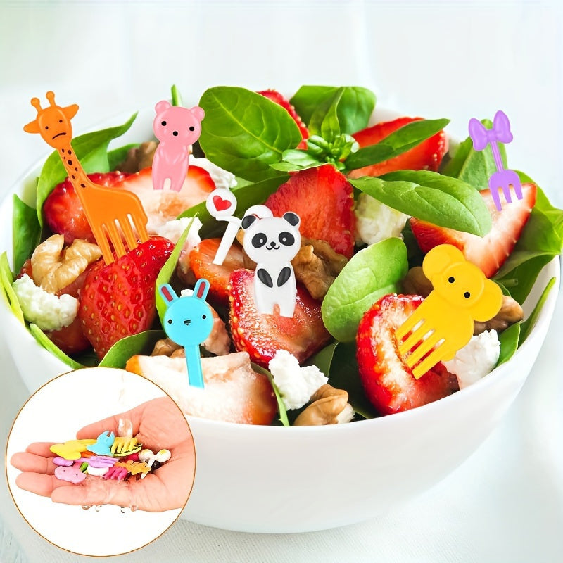 38-Piece Cartoon Animal and Fruit Kitchen Utensil Set with Squeeze Bottles and Bento Decorations
