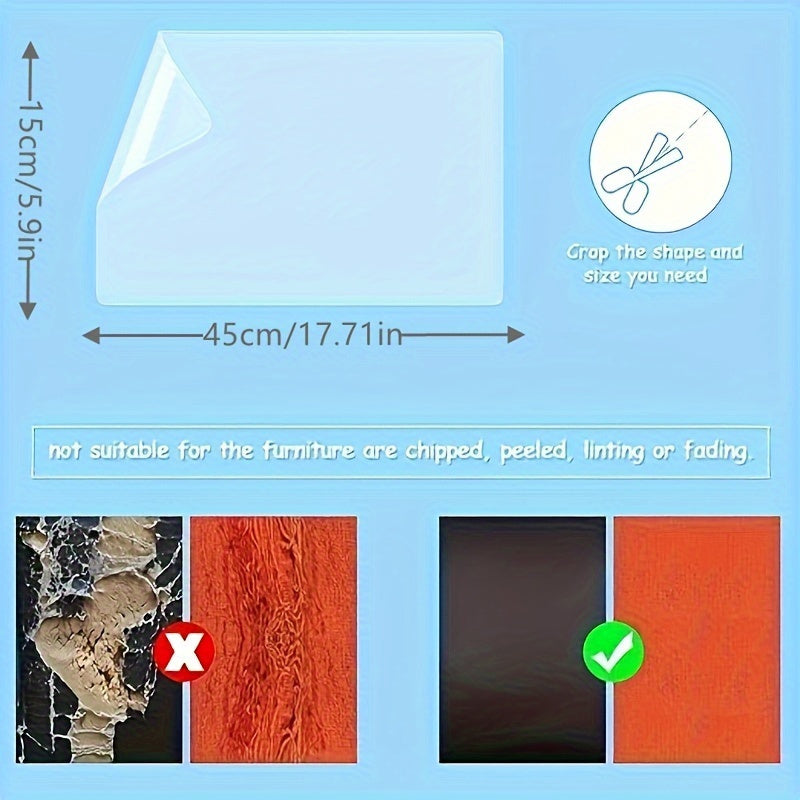 10 Pieces Transparent Double-Sided Furniture Protector Tape for Sofas and Couches