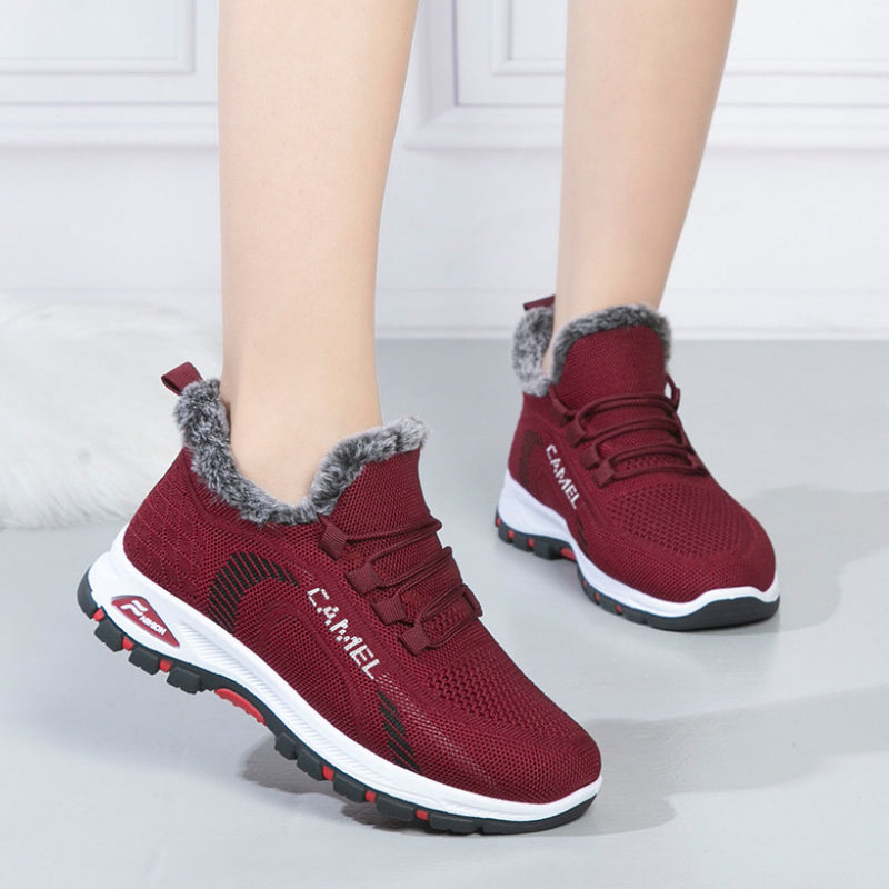 Women's Velvet Casual Shoes Thickened Comfort Leisure Sports Shoes