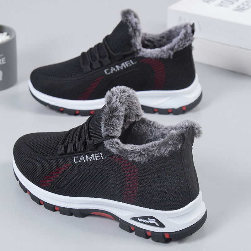 Women's Velvet Casual Shoes Thickened Comfort Leisure Sports Shoes
