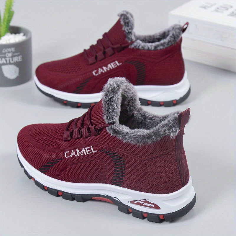 Women's Velvet Casual Shoes Thickened Comfort Leisure Sports Shoes