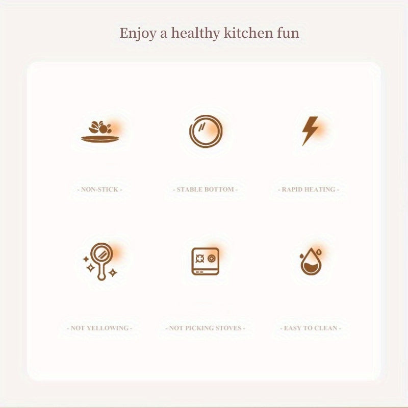 Deep Fry Pan Aluminum Alloy Induction Gas Stove Non-Stick Cookware