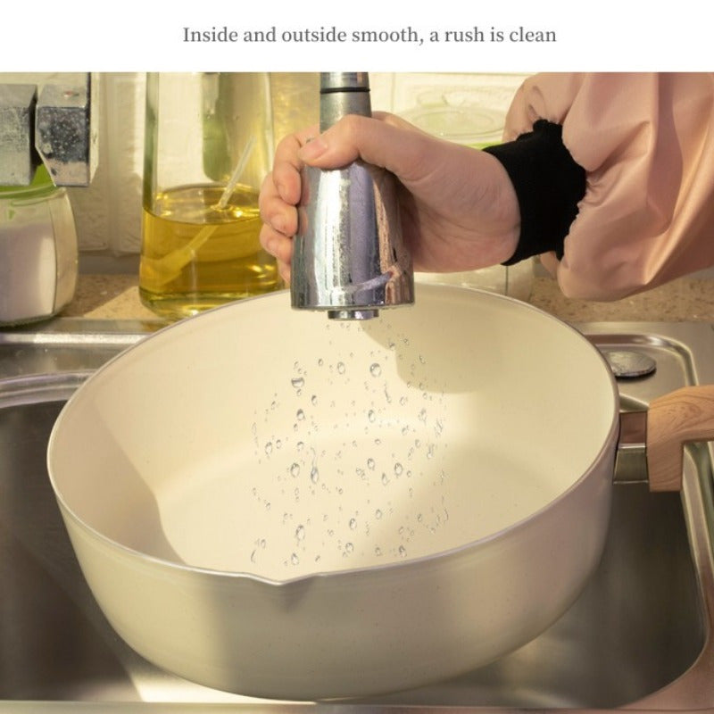 Deep Fry Pan Aluminum Alloy Induction Gas Stove Non-Stick Cookware