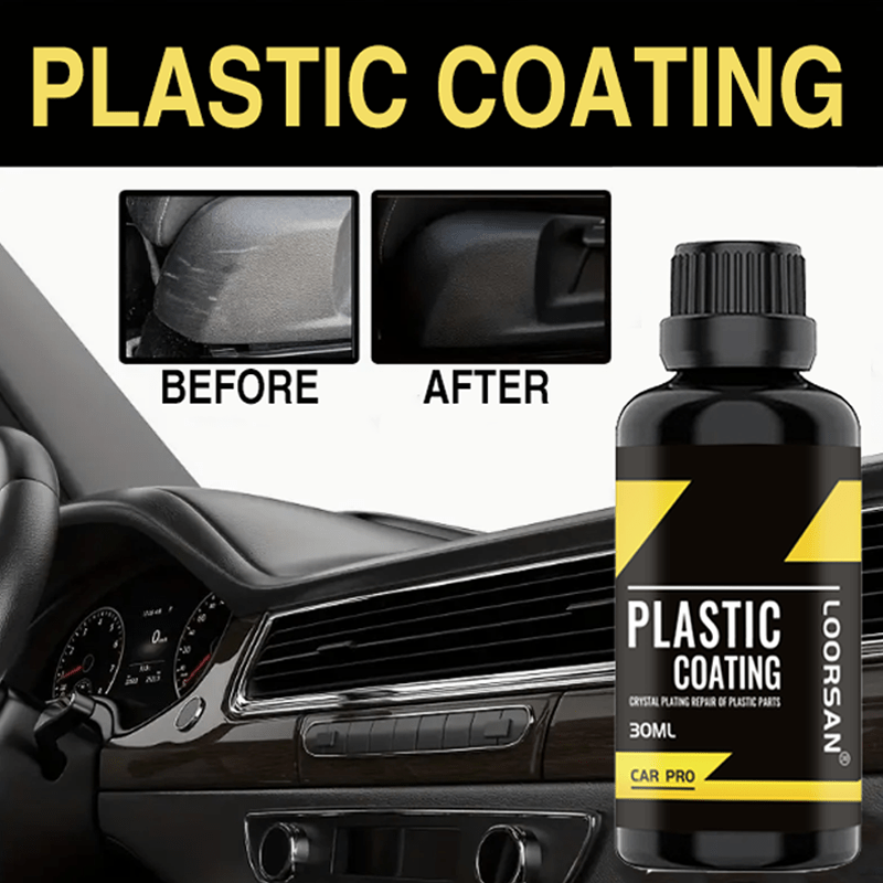 Recubrimiento de plástico para interior y exterior de coche, 30ml, restaurador de cuero y plástico