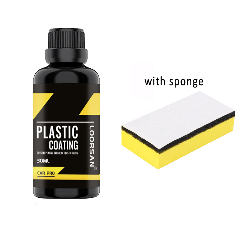 Recubrimiento de plástico para interior y exterior de coche, 30ml, restaurador de cuero y plástico