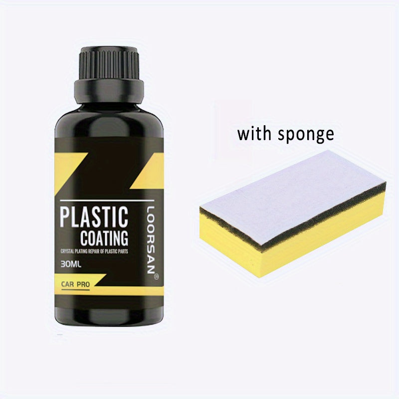 Recubrimiento de plástico para interior y exterior de coche, 30ml, restaurador de cuero y plástico