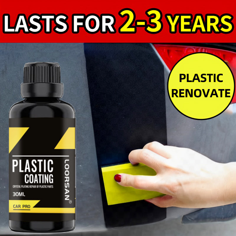 Recubrimiento de plástico para interior y exterior de coche, 30ml, restaurador de cuero y plástico