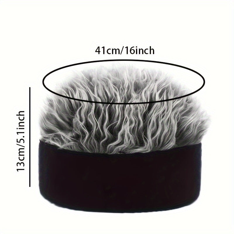 Универсальная мода и легкий уход - стильная регулируемая парик-ободок с кудрями, изготовленная из прочного полиэстера, предлагающая 4 элегантных варианта