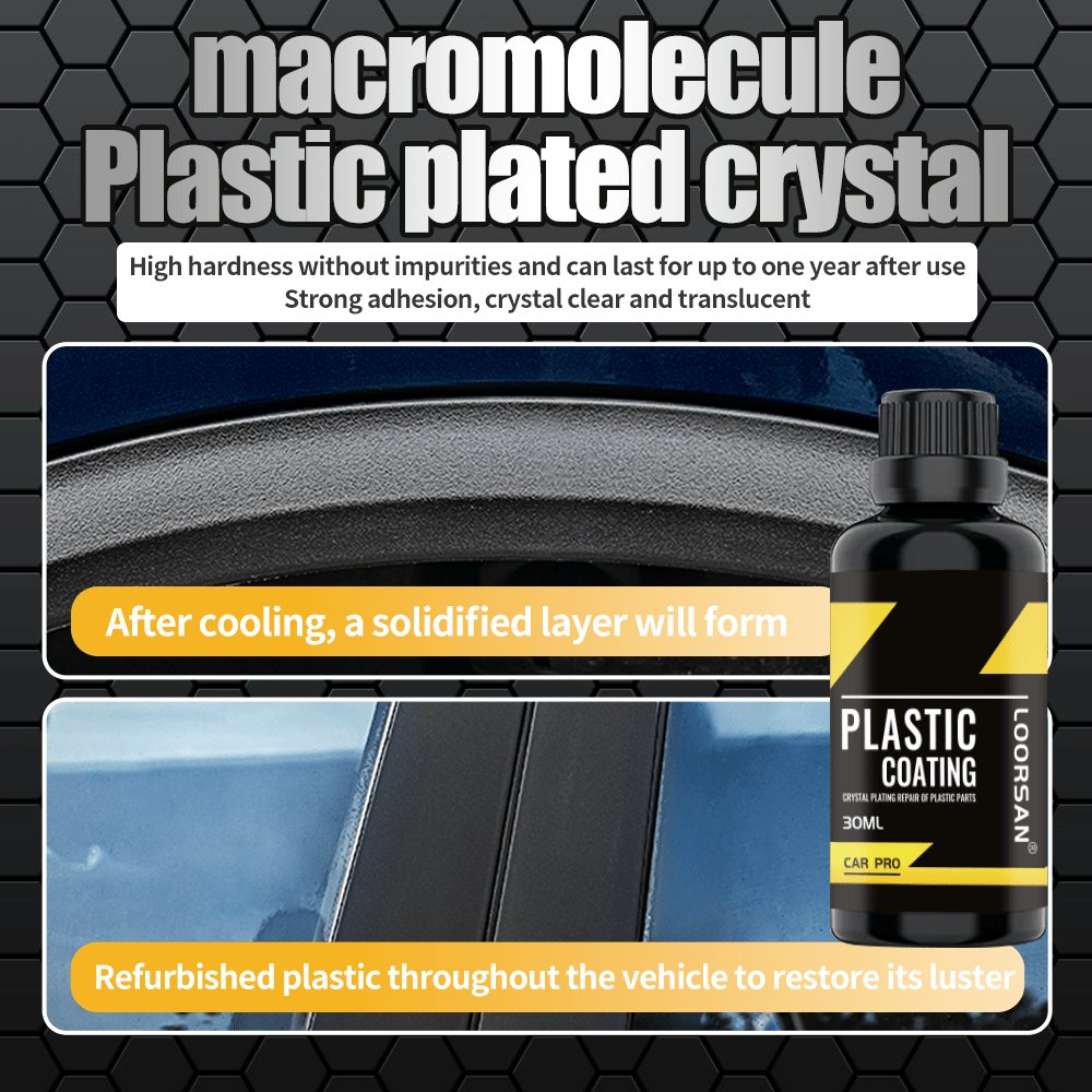 Revestimiento transparente restaurador de plástico para coches, interior y exterior