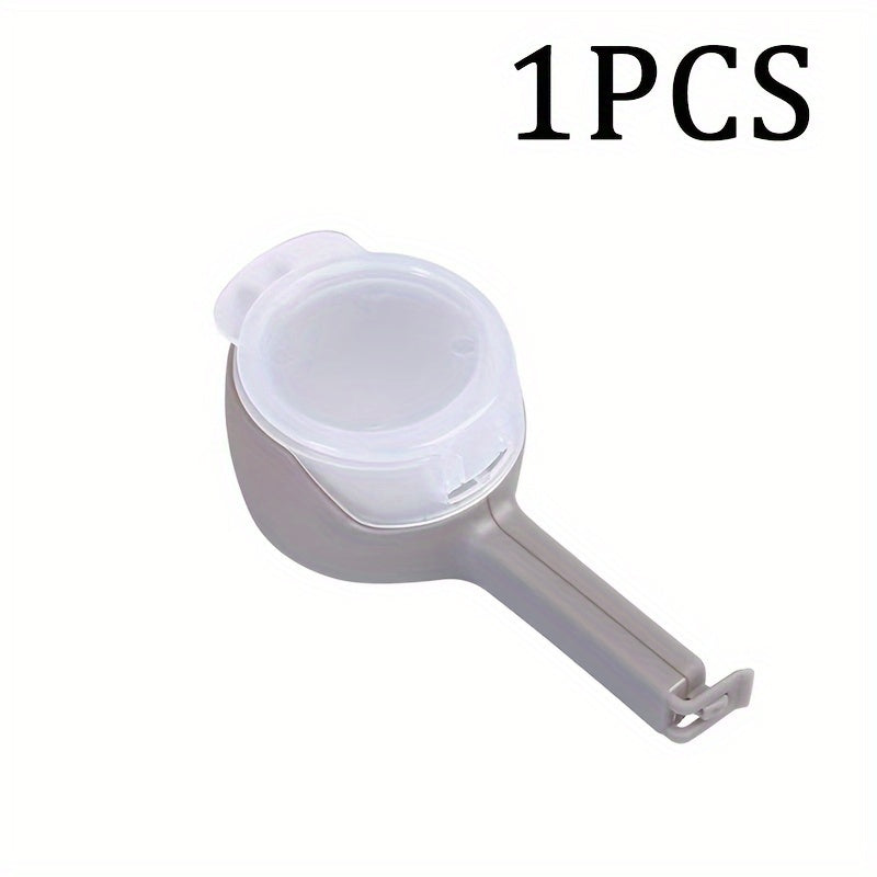 1, 2, 3, 4 yoki 5 ta ko'p maqsadli plastik oziq-ovqat sumkasi muhrlash kliplari, turli ranglarda, don saqlash uchun namlikdan himoyalovchi tarqatish nozzle bilan