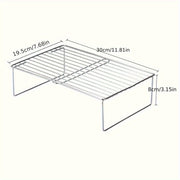 Stainless Steel Stackable Kitchen Storage Rack for Plates and Dishes