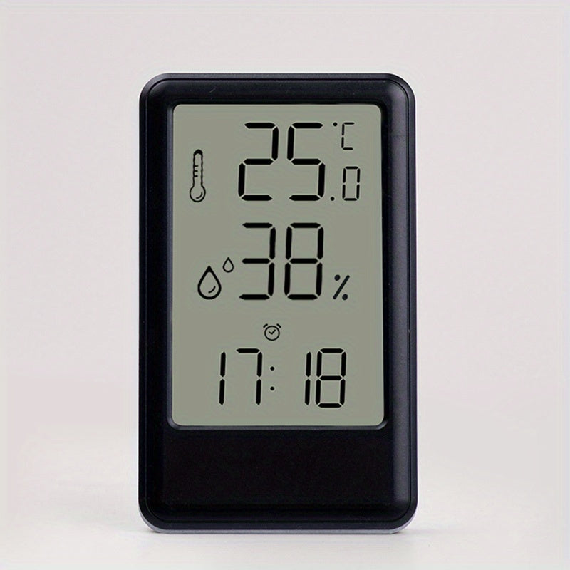 Monitor digital de temperatura y humedad con pantalla LCD grande para dormitorio, cocina, sala de estar, blanco