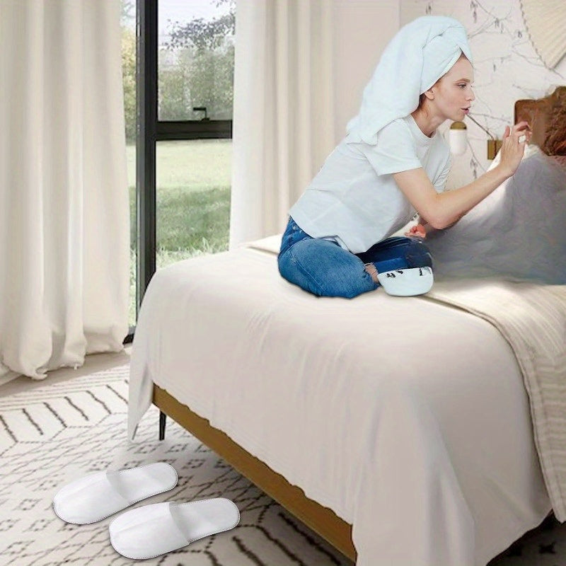 40 juftliklik bir martalik shlyapa, sirg‘almas, yumshoq, nafas oladigan, mehmonxona, uy, sayohat uchun