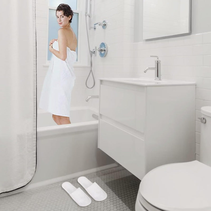 40 juftliklik bir martalik shlyapa, sirg‘almas, yumshoq, nafas oladigan, mehmonxona, uy, sayohat uchun