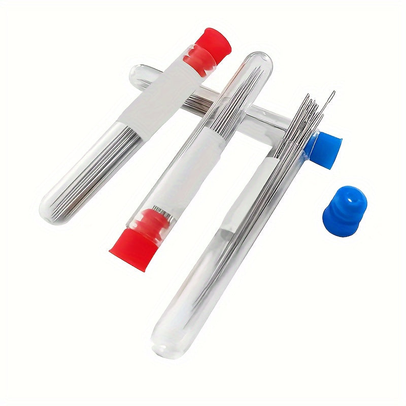 Универсальный набор для шитья с 18 иглами и пластиковым кейсом для любителей рукоделия.