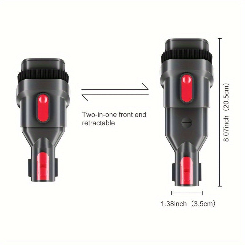 Yumshoq va mustahkam chang tozalash cho'tkasi V7, V8, V10, V11, V15 simsiz vakuumlar bilan mos keladi - nozik yuzalar uchun yumshoq tuklar, qulay va oson tozalanadigan dizayn