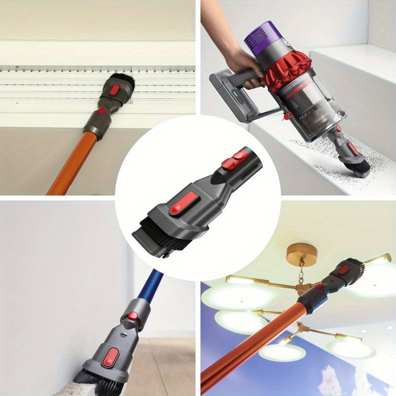 Yumshoq va mustahkam chang tozalash cho'tkasi V7, V8, V10, V11, V15 simsiz vakuumlar bilan mos keladi - nozik yuzalar uchun yumshoq tuklar, qulay va oson tozalanadigan dizayn