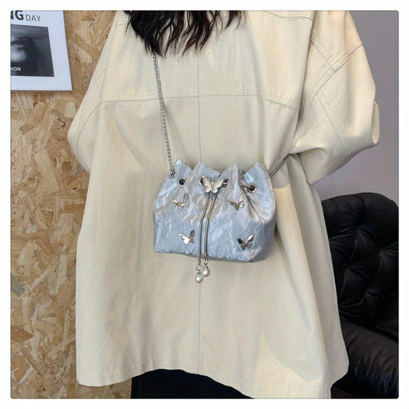 Women's Bucket Bag with Drawstring Closure in Multiple Colors