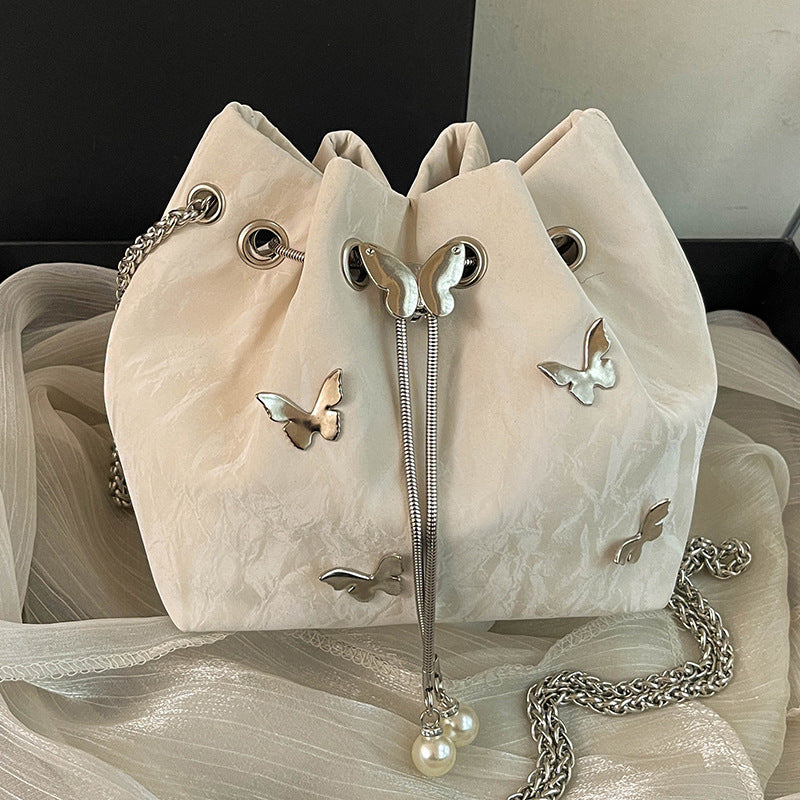 Women's Bucket Bag with Drawstring Closure in Multiple Colors