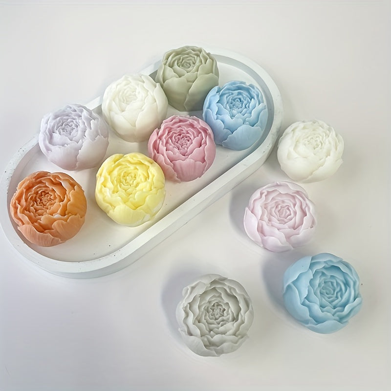 Silicone Mold for DIY Candles and Resin Crafts Blooming Rose Spring Summer Decor