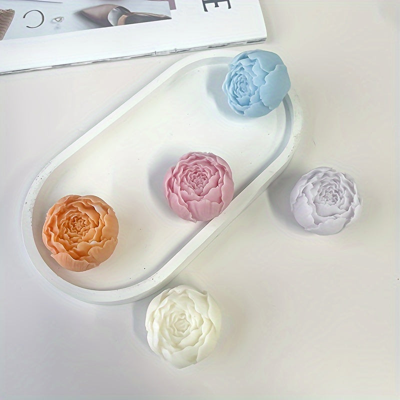 Silicone Mold for DIY Candles and Resin Crafts Blooming Rose Spring Summer Decor