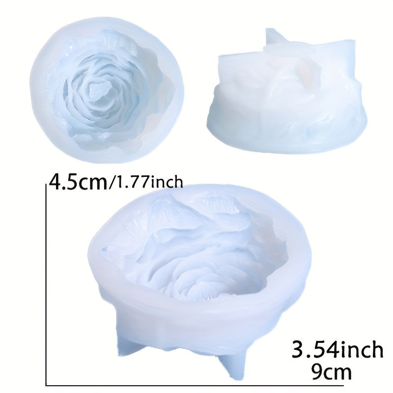 Silicone Candle Mold for Soy Wax Candles Peony Flower Design Decorative Candle Making