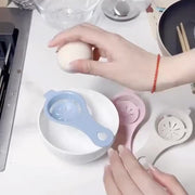 Juego de separadores de huevos de plástico manual, separador de clara y yema de trigo, utensilio de cocina