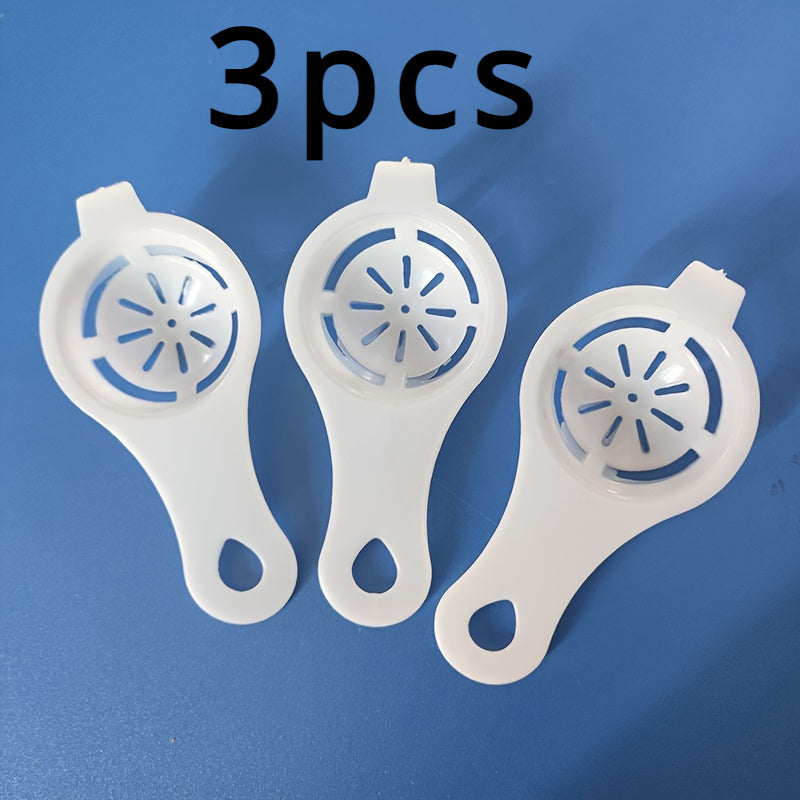 Juego de separadores de huevos de plástico manual, separador de clara y yema de trigo, utensilio de cocina