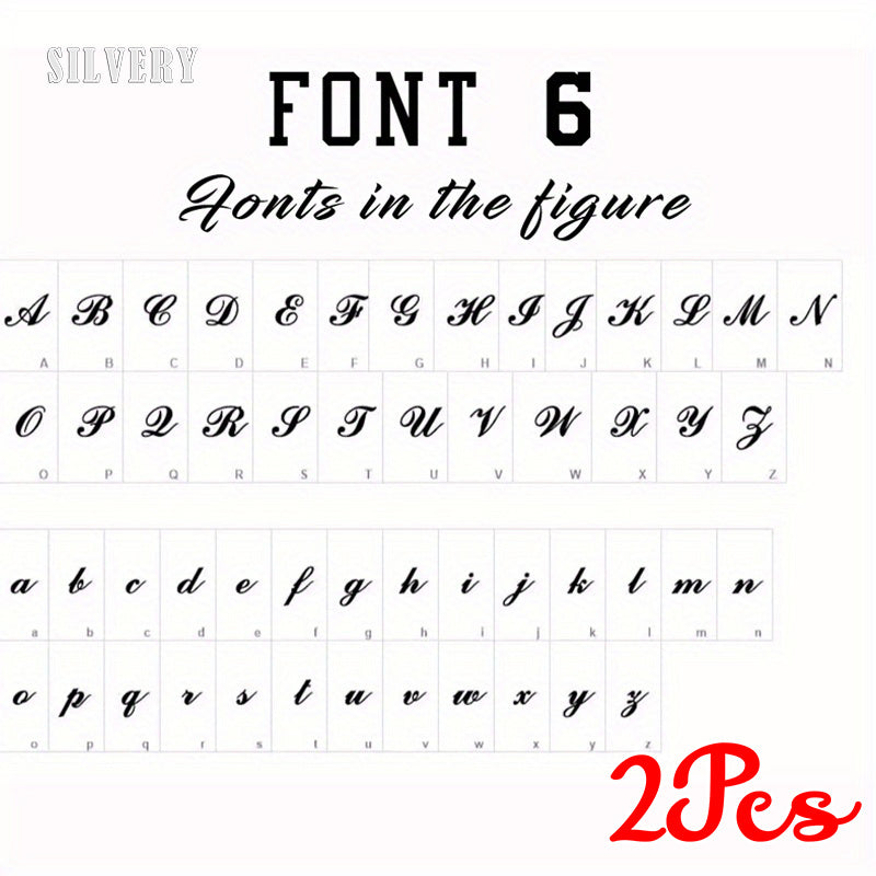 Stainless Steel Letter Cufflinks Set Personalized Initials for Men Wedding Gift Pair