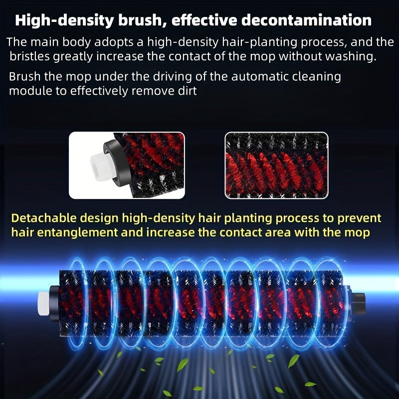 Set of 2 Self-Cleaning Roller Brushes for Robotic Vacuum Cleaners, Washable Main Brush Heads
