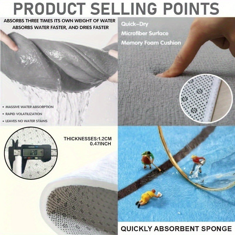 Festive Christmas Skull Doormat Polyester Non-Slip Low Pile Fade Resistant Holiday Entryway Rug