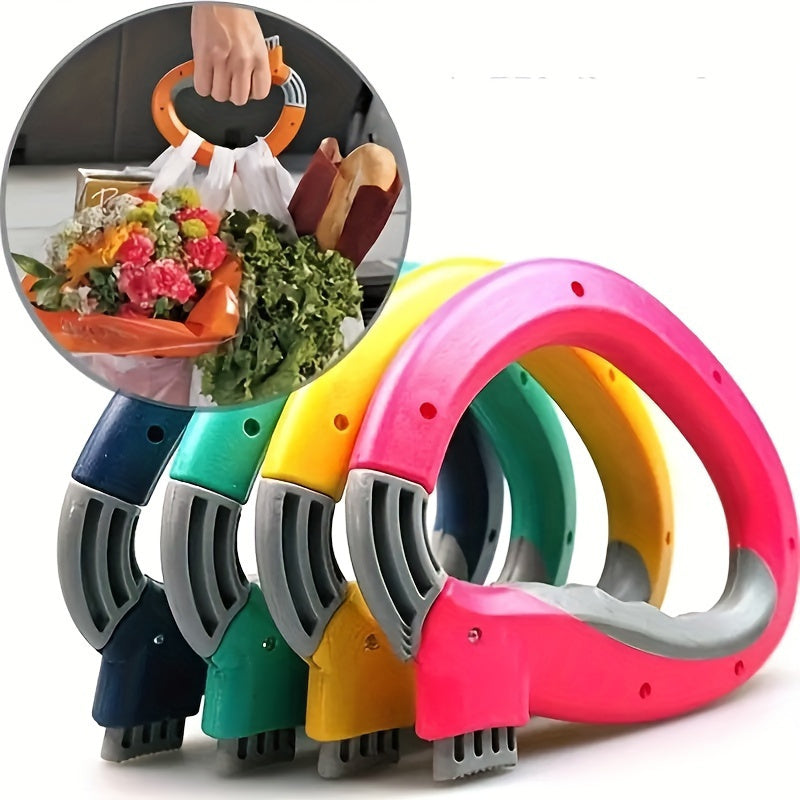Soporte para bolsas de plástico con asa ergonómica, resistente, organizador portátil