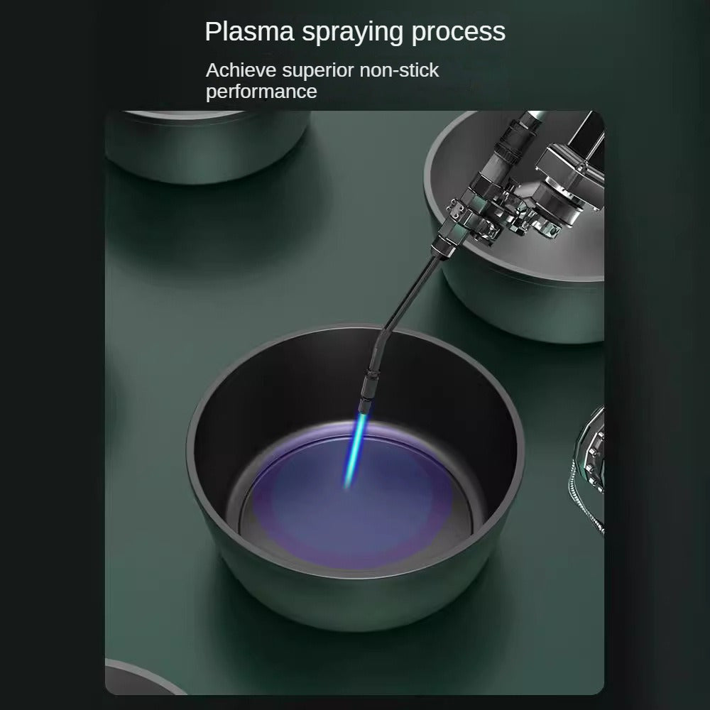 Large 4L Cast Iron Enamel Braiser with Lid Non-Stick Soup Pot for Stew Noodles