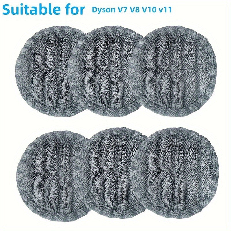 Replacement Microfiber Mop Pads for Cordless Stick Vacuums, Washable, Easy Install