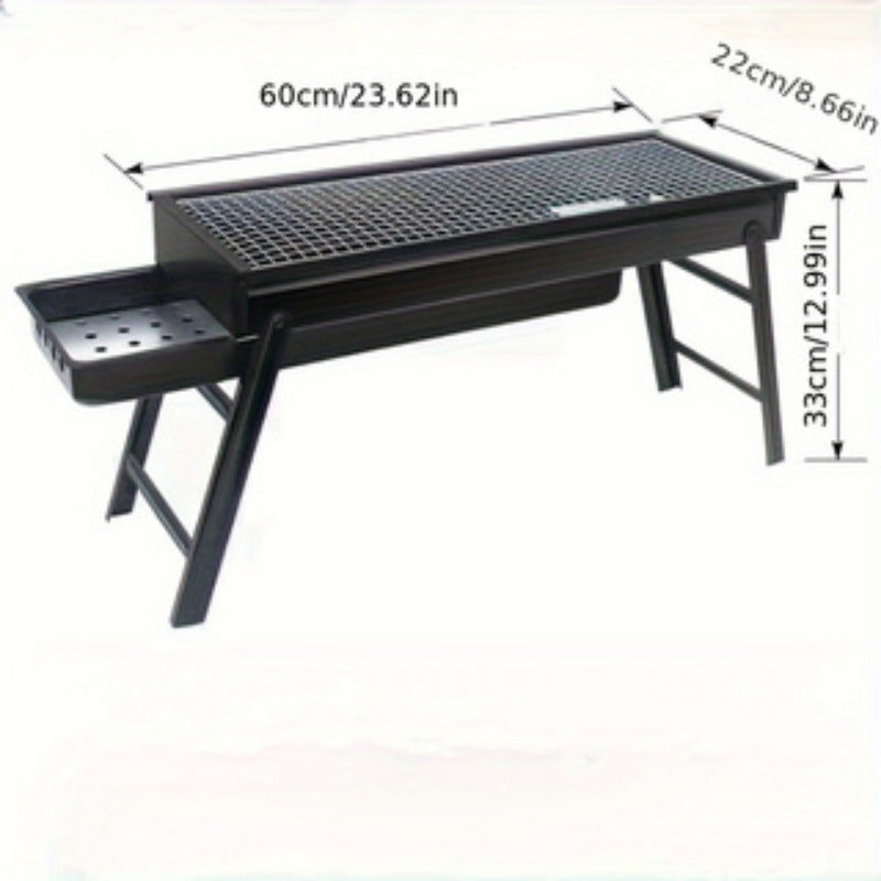 Stainless Steel Foldable Charcoal Grill Portable Outdoor Cooking