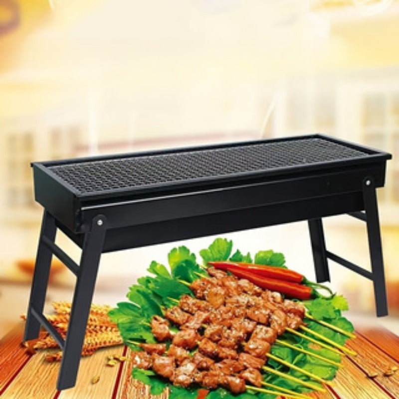 Stainless Steel Foldable Charcoal Grill Portable Outdoor Cooking