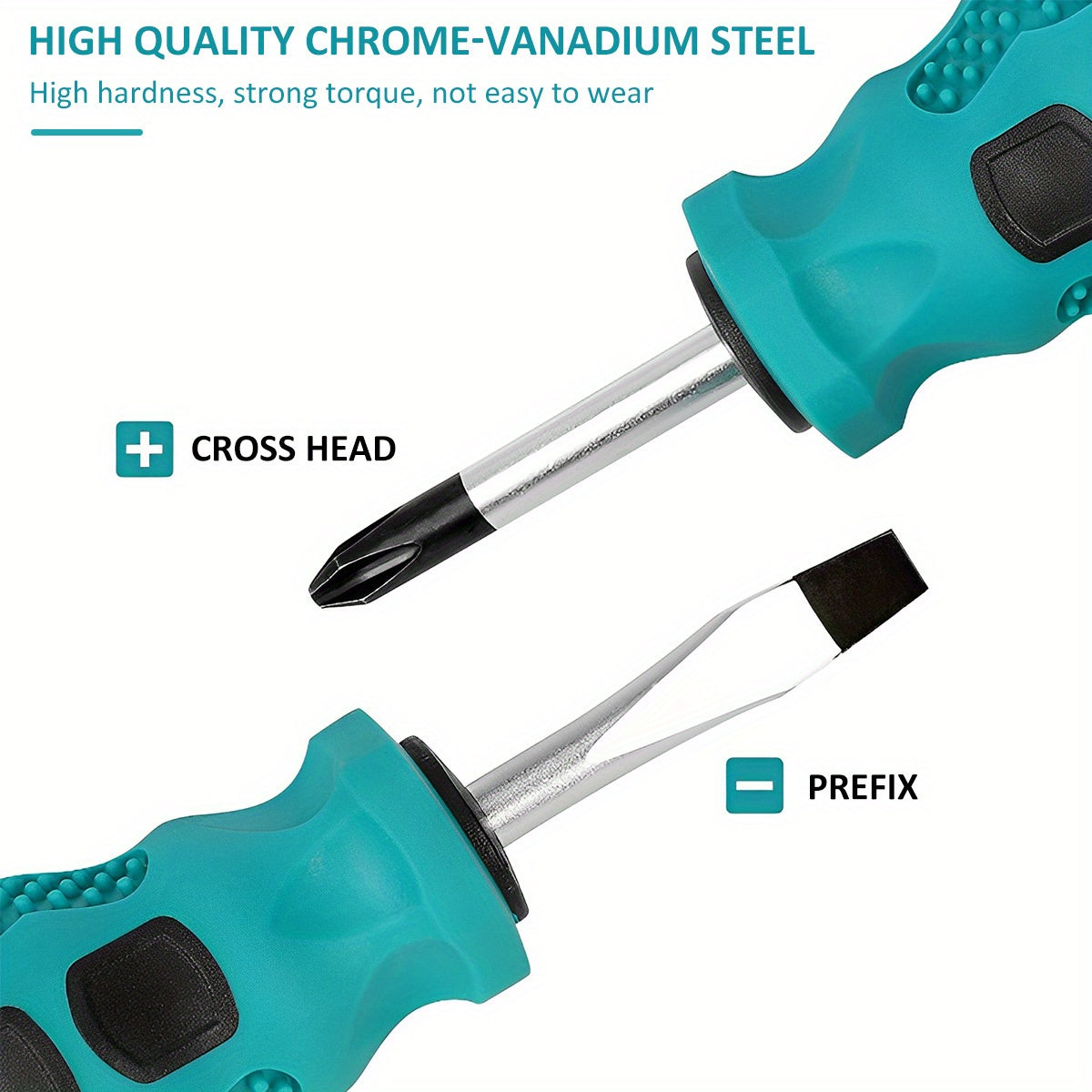 10-Piece Magnetic Screwdriver Set with Steel Construction and Comfort-Grip Handles for DIY Home Auto Repair