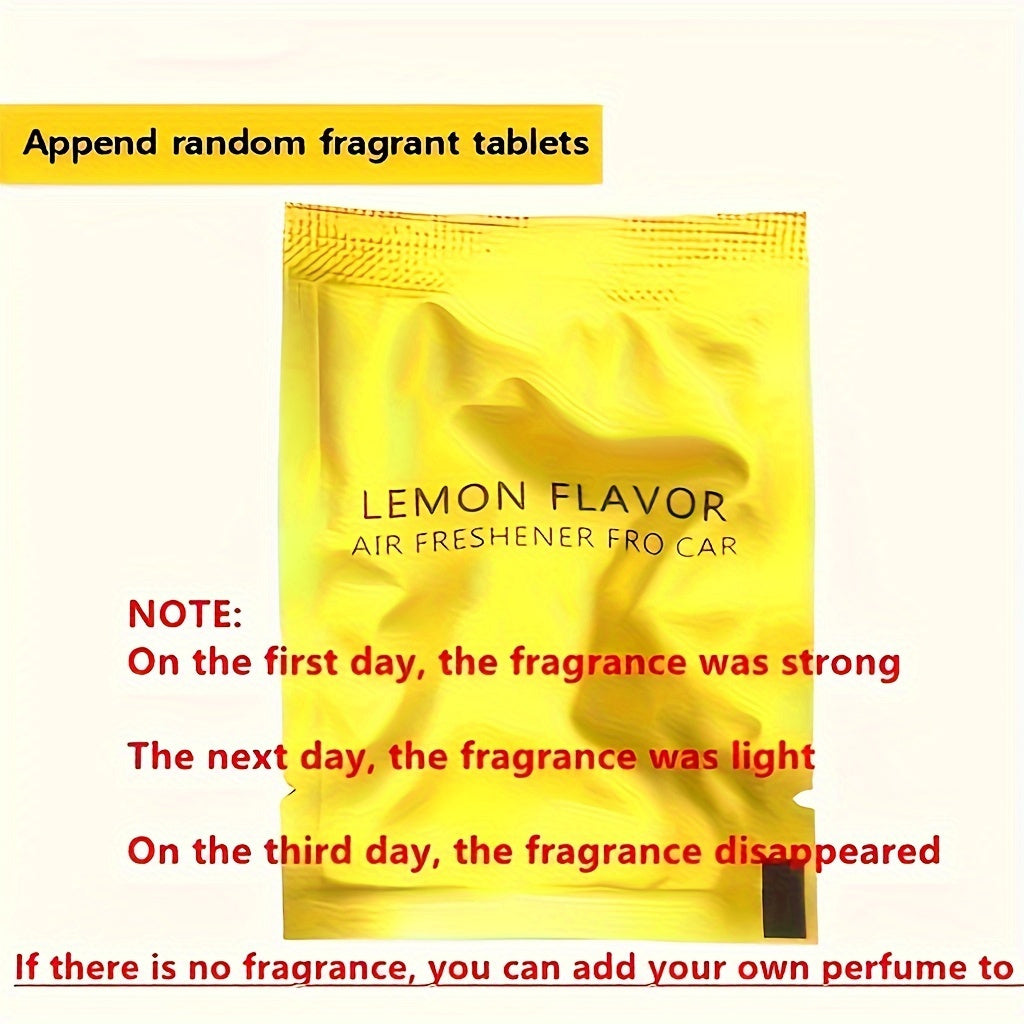 2D Flat Acrylic Car Air Freshener Set 2pcs Whimsical Cat Shape Long-Lasting Scent