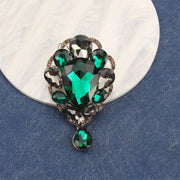 Luxury Rhinestone Brooch Pin Irregular Shape Corsage for Dresses