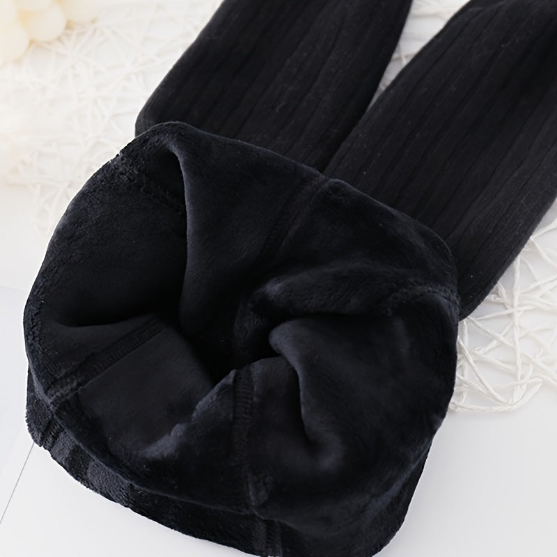 1 juft qizlar uchun qalin qish crew paypoqlari