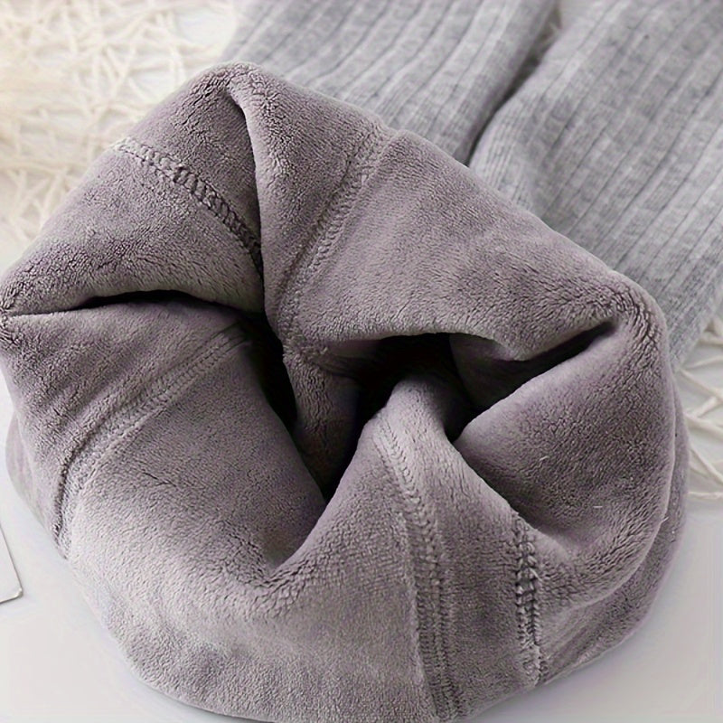 1 juft qizlar uchun qalin qish crew paypoqlari